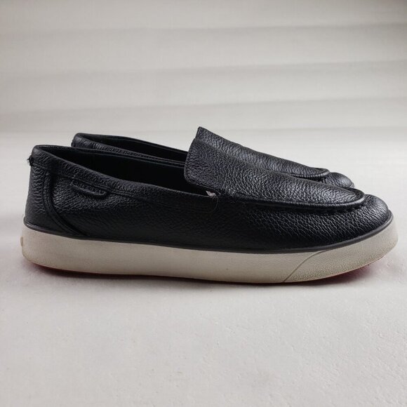 Cole Haan Nantucket Slip On Shoe Womens 8 B Black Leather Comfort Loafer - Picture 2 of 10